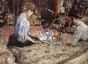 Edouard Vuillard The lady and their children oil on canvas